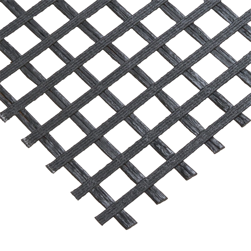 Uniaxial Biaxial Polyester Geogrid for Retaining Walls