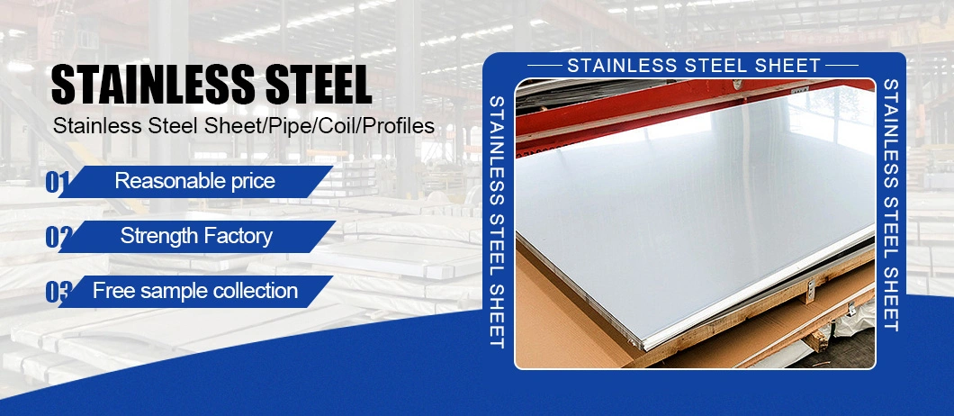 201 202 304 304L 316 316L 430 Stainless/Galvanized/Aluminum/Carbon/Roofing/Zinc Coated/Monell Alloy/Hastelloy/Color Steel Plate/Sheet with 0.6-10mm Thickness