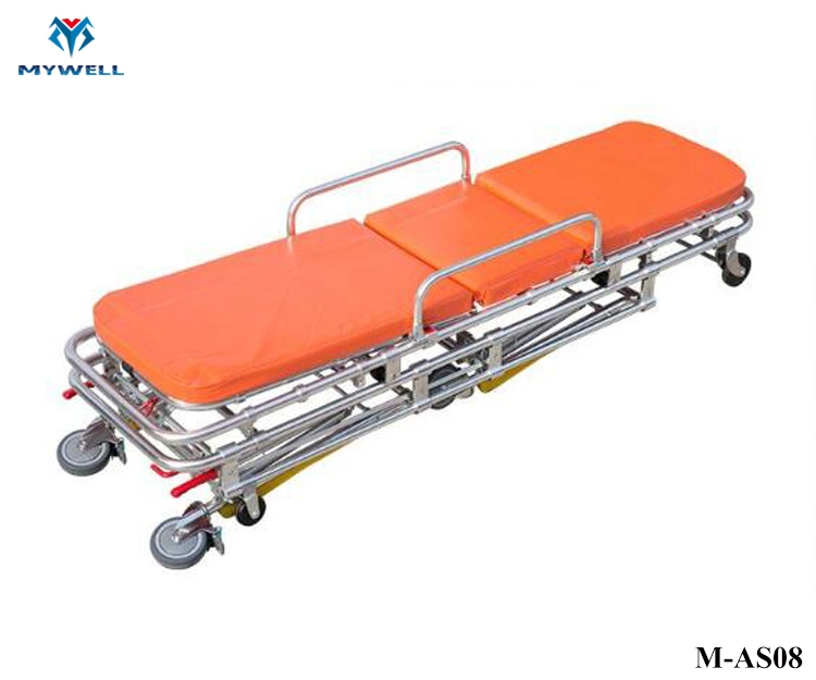 M-As08 Hot Sale Adjustable Aluminium Ambulance Bed for Sale