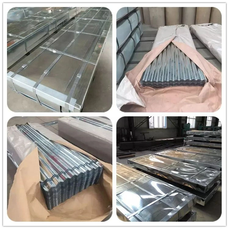 Corrugated Gi Galvanized Steel Sheet for Roofing Tile Garden Beds with 0.6mm 0.8mm 1.2mm Z80g Z100g Iron Metal Roof Manufacturer 20 26 Gauge Gi Gl Zinc 470 600