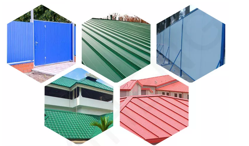 Corrugated Roof Sheet, PPGI Production Steel Coil Prepainted Galvanized Sheet