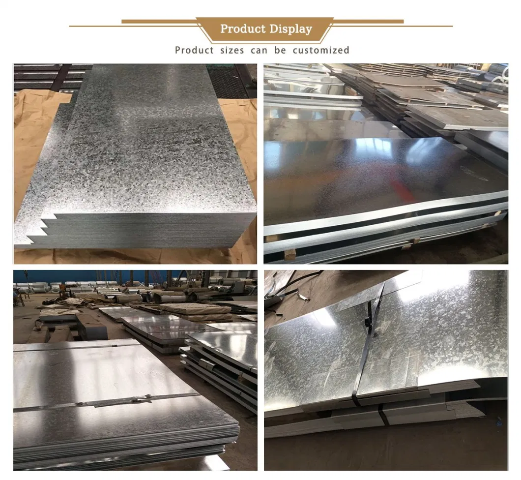 Q235/Q345/Q195 /G350 /G550 Factory Hot Sale SGCC CGCC 0.5mm Dx51d Dx52D Dx53D Dx54D Z275 Gi Hot DIP Galvanized Steel Sheet