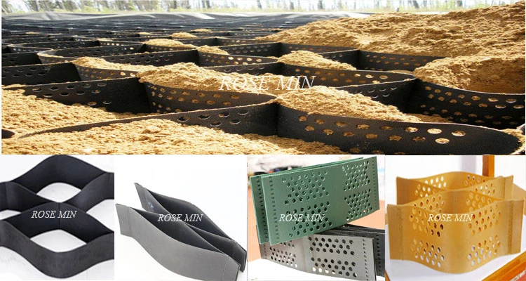 Reinforced Confinement System HDPE Textured Surface Geocel for Slope Protection