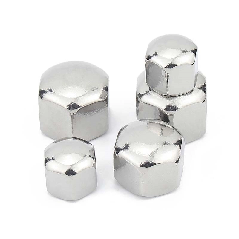 High Strength Fasteners Hexagon Dome Nuts Hexagon Acorn Nuts DIN917 Finish Zp Galvanized Color M16 M24