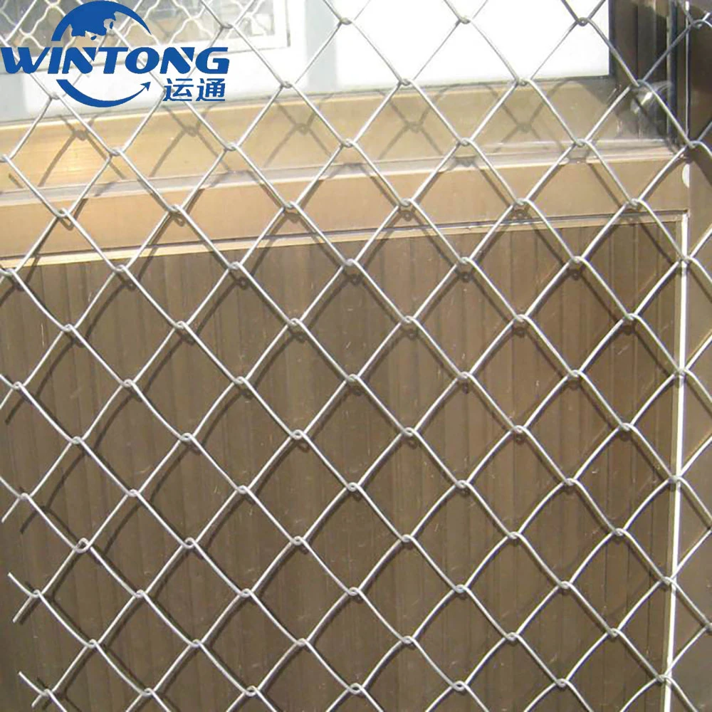 Galvanized Hook Mesh Mountain Green Grid Chain Link Wire Mesh