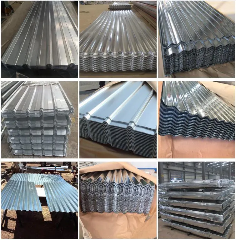 Wholesale 24 16 Gauge 4X8 Galvanized Steel Corrugated Metal Roofing Sheets for Floor Panels