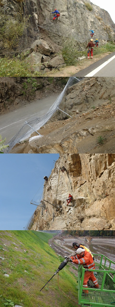 3 mm 3.5 M Tecco Mesh Tecco System Tecco Protection Mesh on Mountain Rock Slope