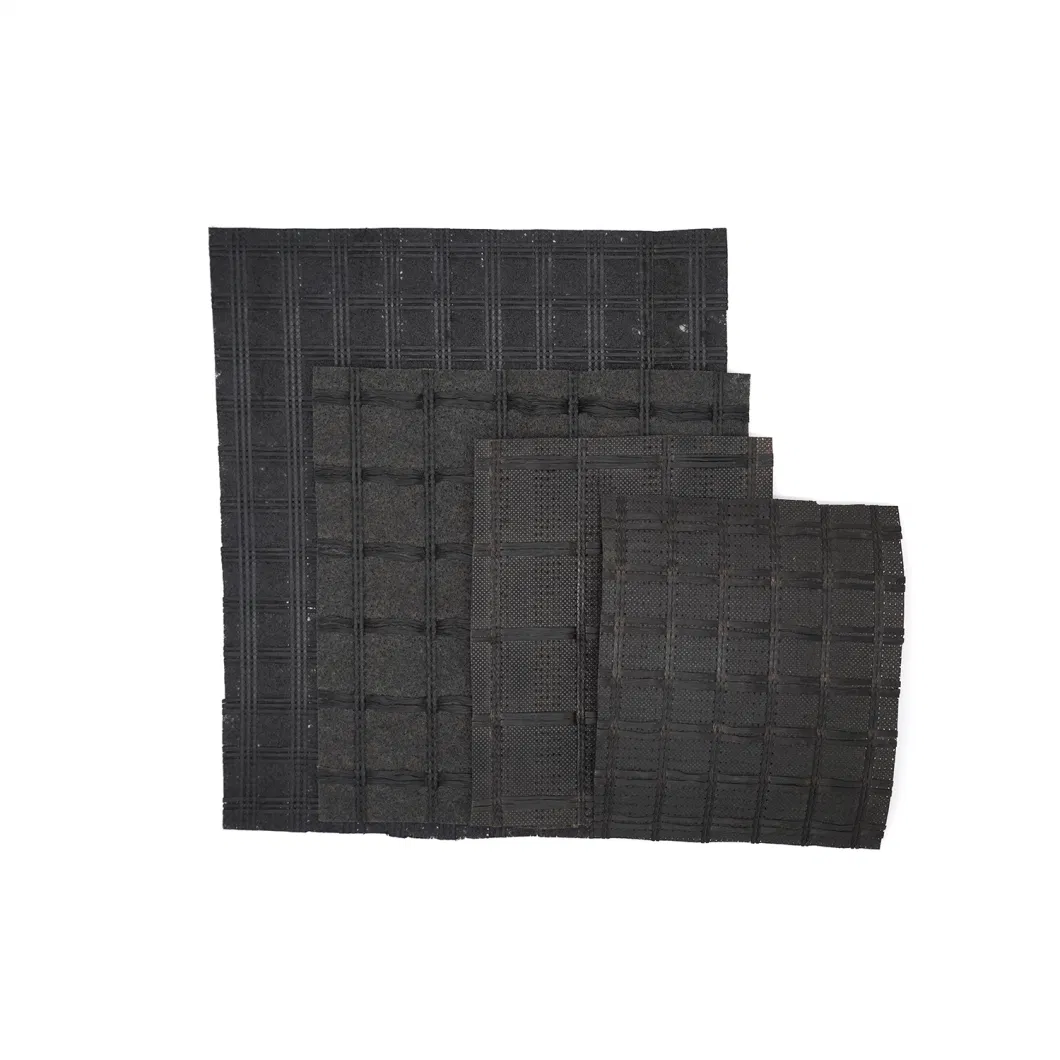 Hot Selling Fiberglass Geogrid Composite Nonwoven Fabric Paving Reinforcement Asphalt Crack Control