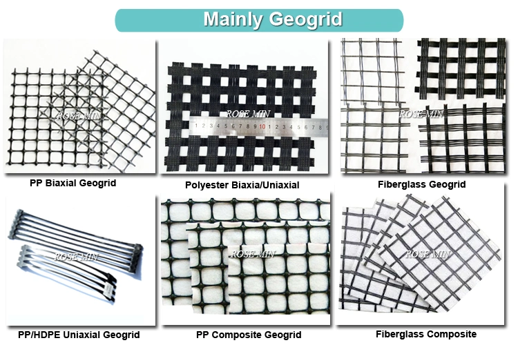 High Strength Asphalt Reinforcement Fiberglass Geogrid Geo Grids Mesh