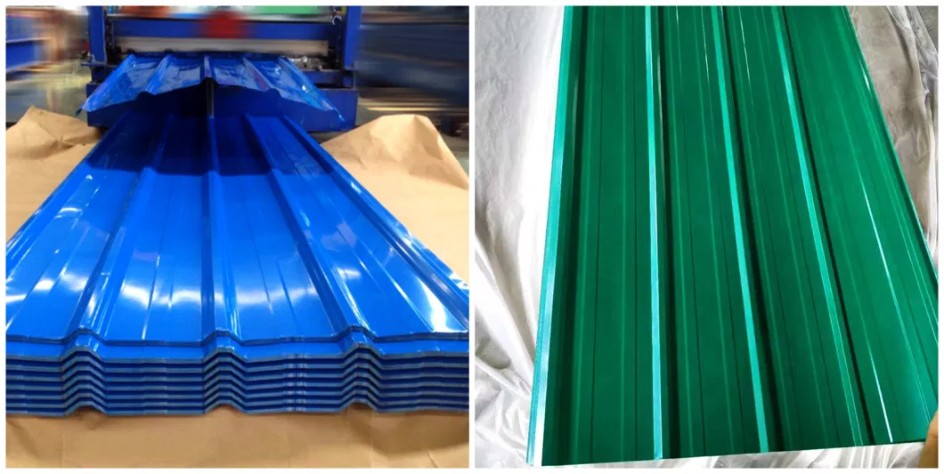 0.18mmral 3005 Colored Galvanized Steel Sheet in Ghana /PPGI Roof Sheet Roll Cheap Gi Corrugated Steel Sheet Zinc Coated Colorful Roofing Steel Corrugated Sheet