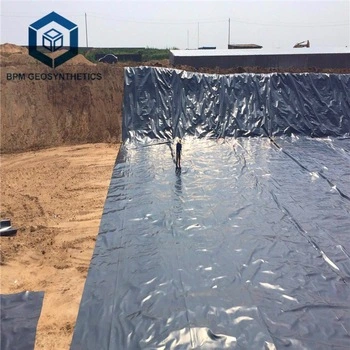 Geotechnical Fabric HDPE Geotech Geomembrane for Artificial Lake Project in Zambia