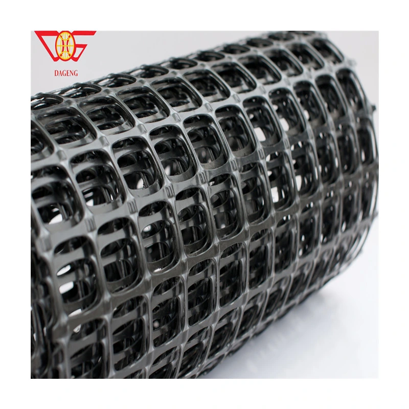 High Strength Biaxial Uniaxial PP Polypropylene Plasitc HDPE Geogrid Factory Price