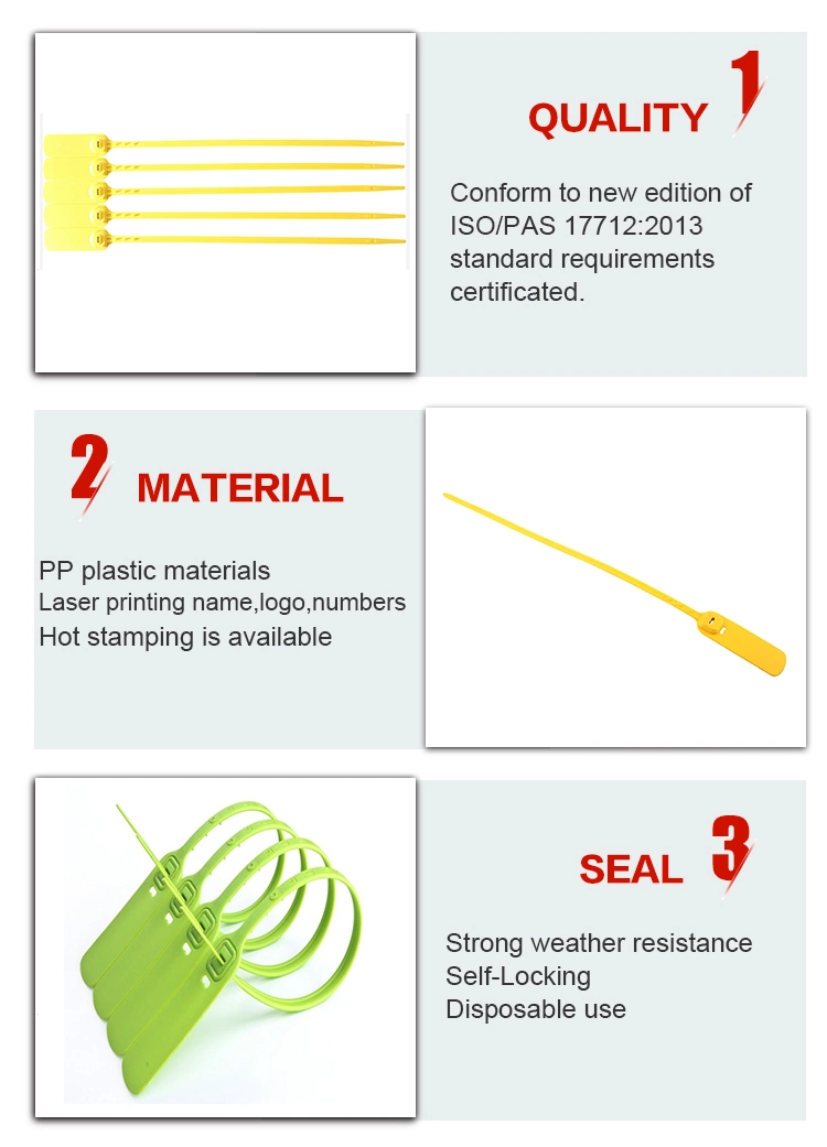 Self-Locking Plastic Sealing Belt Customized Logo Color Plastic Sealing