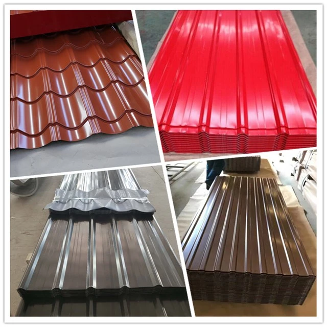 Premium Quality Zinc Coated Corrugate Steeltiles Color Coated PPGI PPGL Steel Roofing Sheet