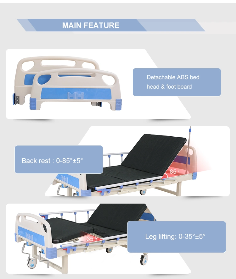 Hospital Furniture Good Price 2 Cranks Multi Functions Clinic Patient Care Usenursing Medical Hospital Bed