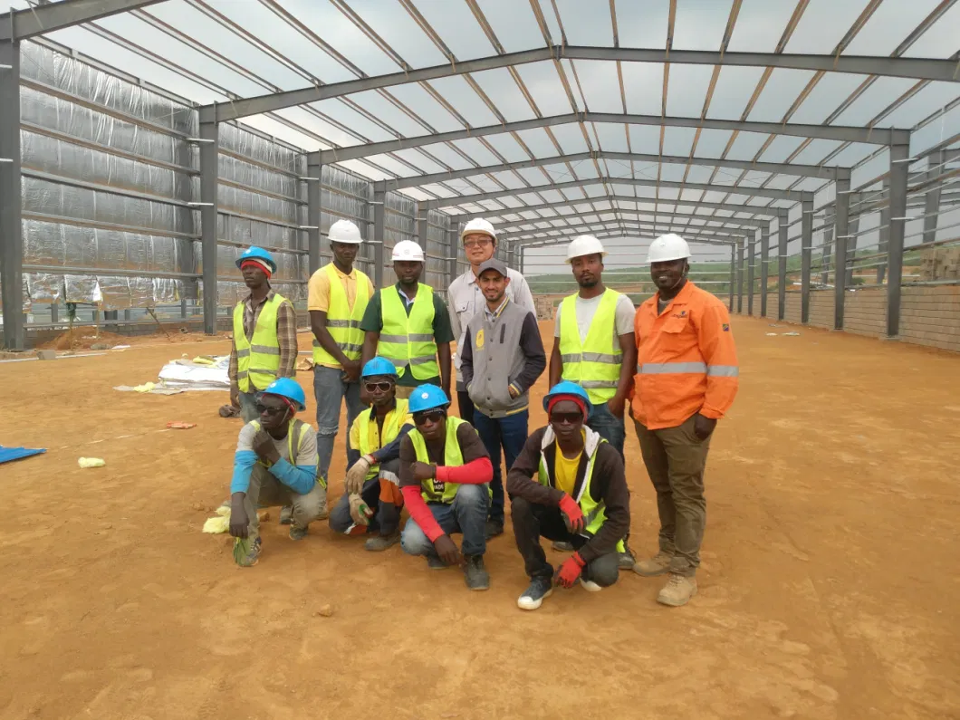 African Galvanized Structure Prefabricated Building/Steel Plant