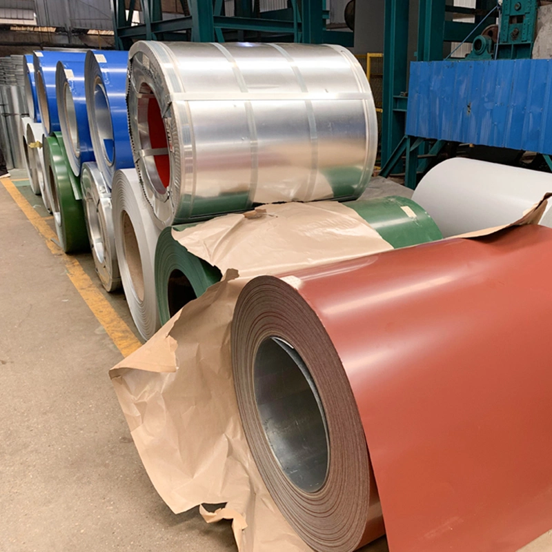 Factory Supplier 0.6mm Thick Dx51d G550 Prepainted Gi Steel Coil Color Coated for Metal Roofing Sheet