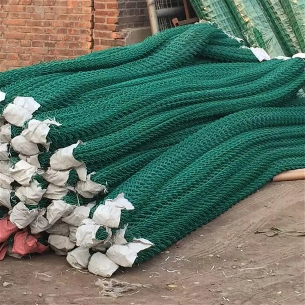 Galvanized Hook Mesh Mountain Green Grid Chain Link Wire Mesh