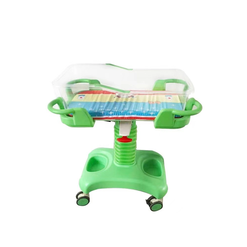 My-R035 Deluxe Baby Trolley Bed Movable High Adjustable Infant Bed for Hospital