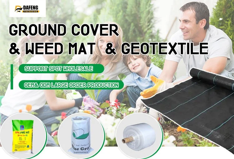 China Factory Wholesale Durable White Black PP Woven Geotextile Weed Control Mat Ground Cover Weed Barrier Landscape Fabric