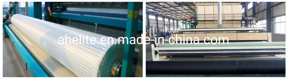 High Quality Warp Knitted Fiberglass Ux Geogrid with Bitumen Coating