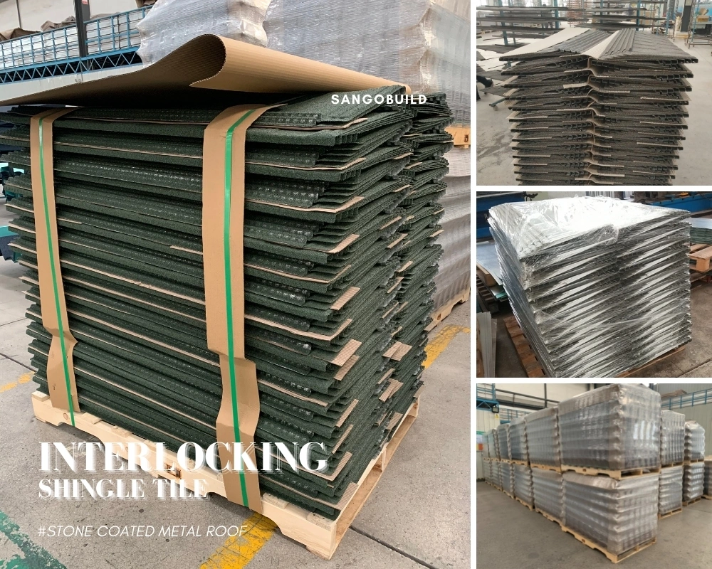 Hot Selling Aluminum Corrugated Roof Tile Algeria Stone Coated Roofing Tile Galvalume Metal Roofing Sheet