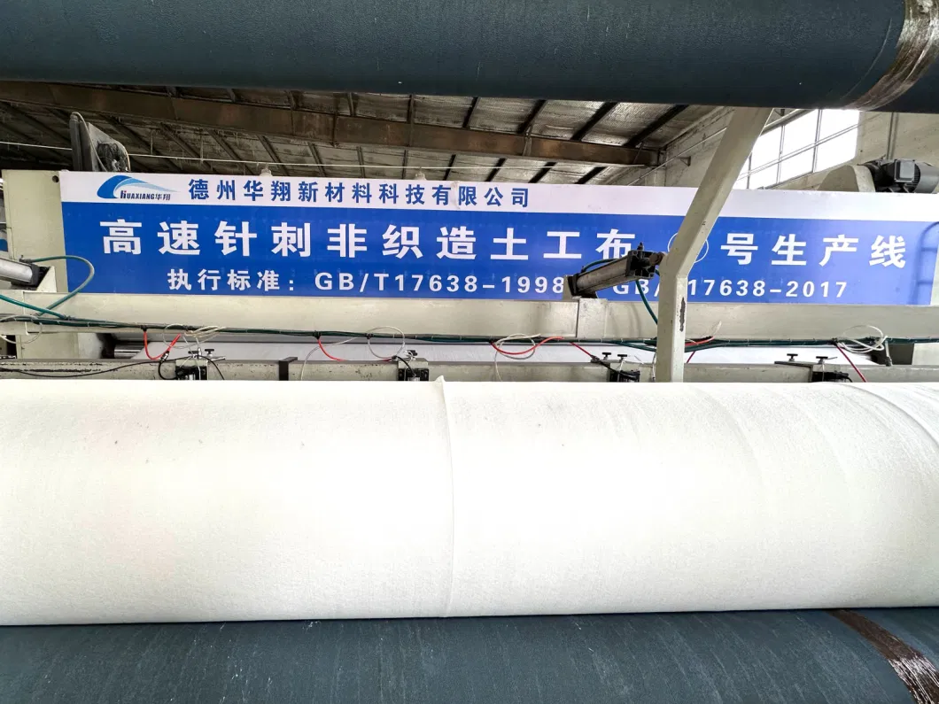 Long Fiber Short Fiber Nonwoven Staple Fiber Needle Punched Geotextile Polyester Filament Geotextile