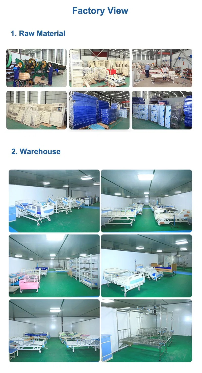 Factory Electric 3 Function Manufacturer Adjustable Medical Folding with Mattress Bed Hospital