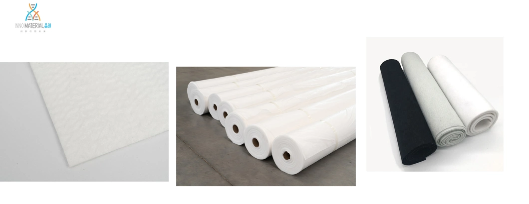 2m-6m Width High-Strength Polypropylene Nonwoven Staple Fiber Geotextile of Isolation Reinforcement Protection Filtration for Animal Husbandry