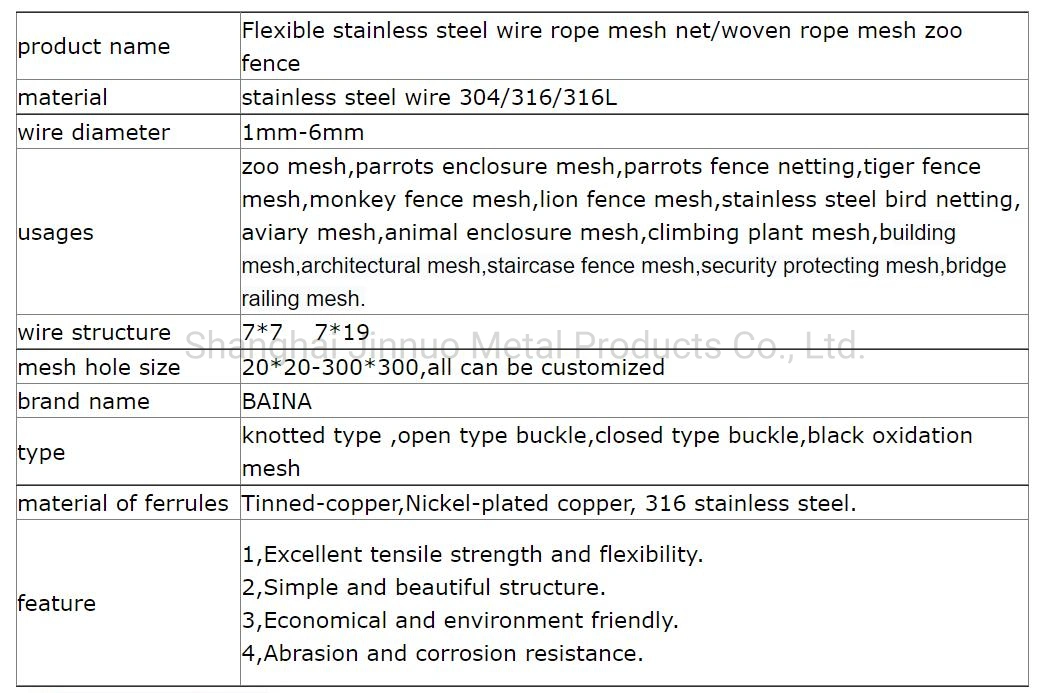 Inox X-Tend Wire Rope Mesh for Garden Trellis/Plants Climbing Rope Netting/Stainless Steel Rope Mesh for Protecting Mountain