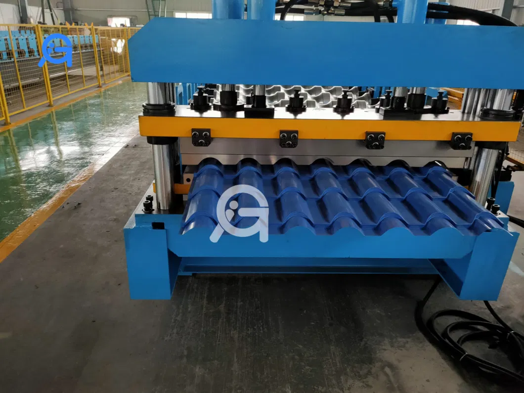 Automatic Glazed Step Press Metal Roof Sheet Roll Forming Machine