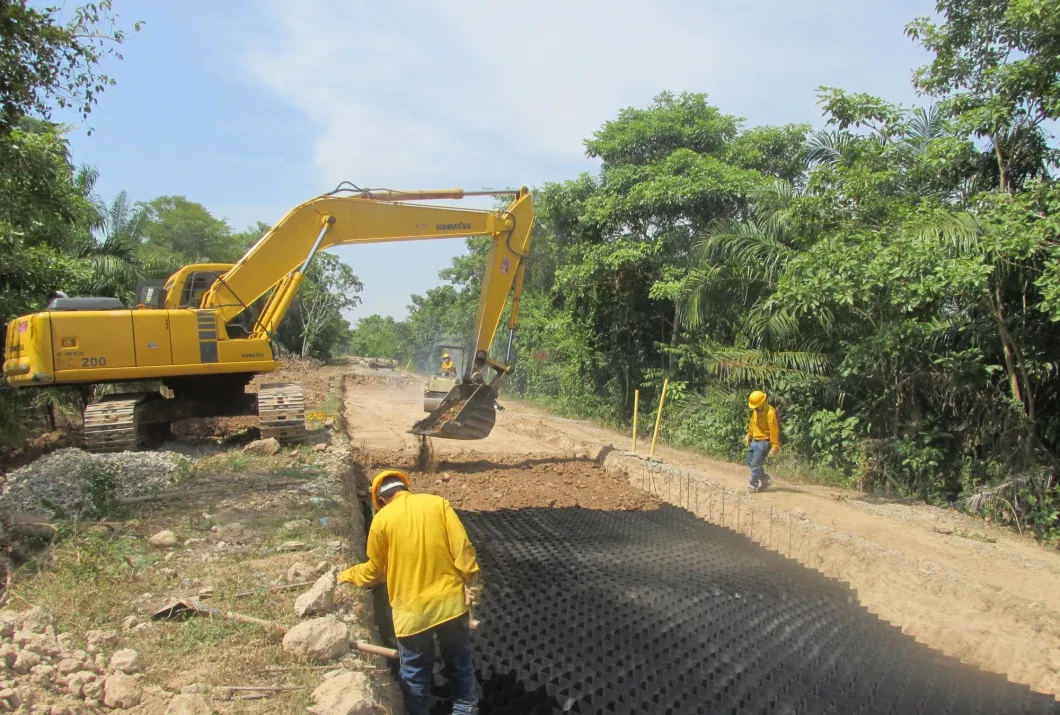 Road Grid Gravel Honeycomb Gravel Driveway Price Erosion Control Geocells