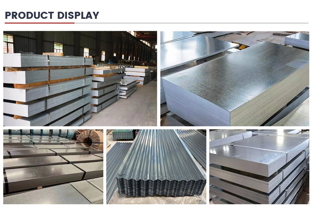 China Manufacture Hot Dipped Galvanized Steel Sheet 1mm 1250mm Z40 Z80 Z120 Z140 Z200 Z275 SGCC Dx51d Gi Plate for Roofing / Building Materials/Corrugated