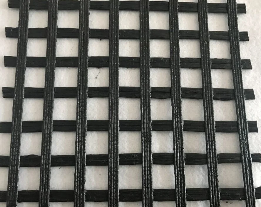 Warp-Knitted Polyester Geogrid Pet Biaxial/ Uniaxial Geogrid