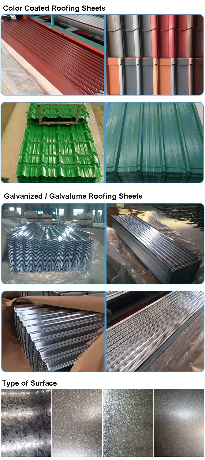 Metal Zinc Color Coated Corrugated Steel Sheet OEM