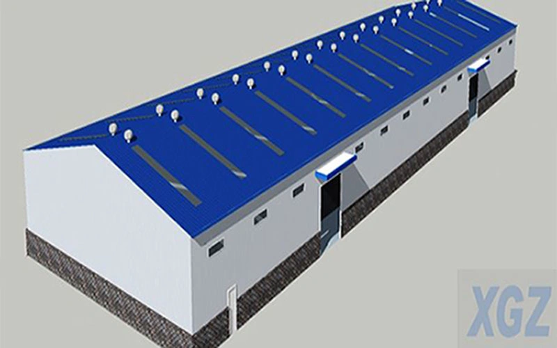 Rapid Construction of Low-Cost Prefabricated Galvanized Steel Structure Plant