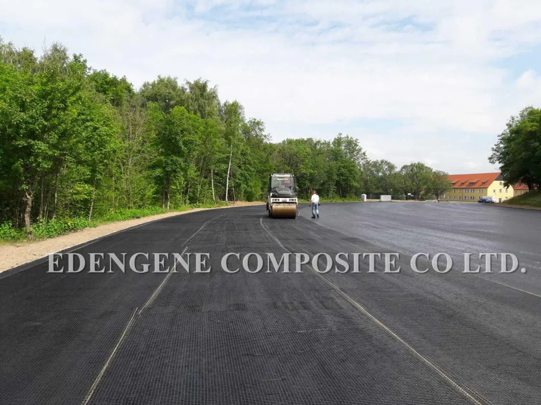 30, 50, 80, 100, 120 150 200kn Asphalt Coated Warp Knitting Fiberglass Geogrid for Road Works