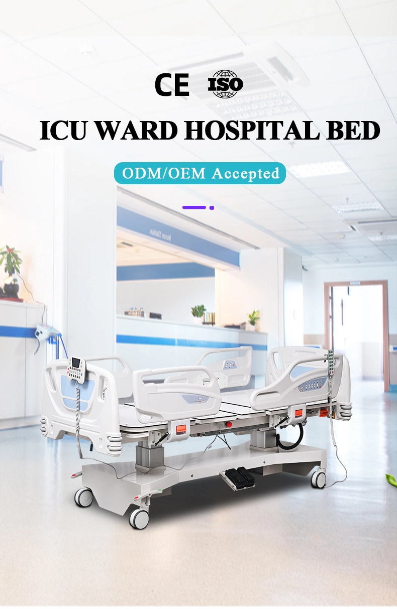 CE ISO Electric 7 Functions ICU Hospital Bed