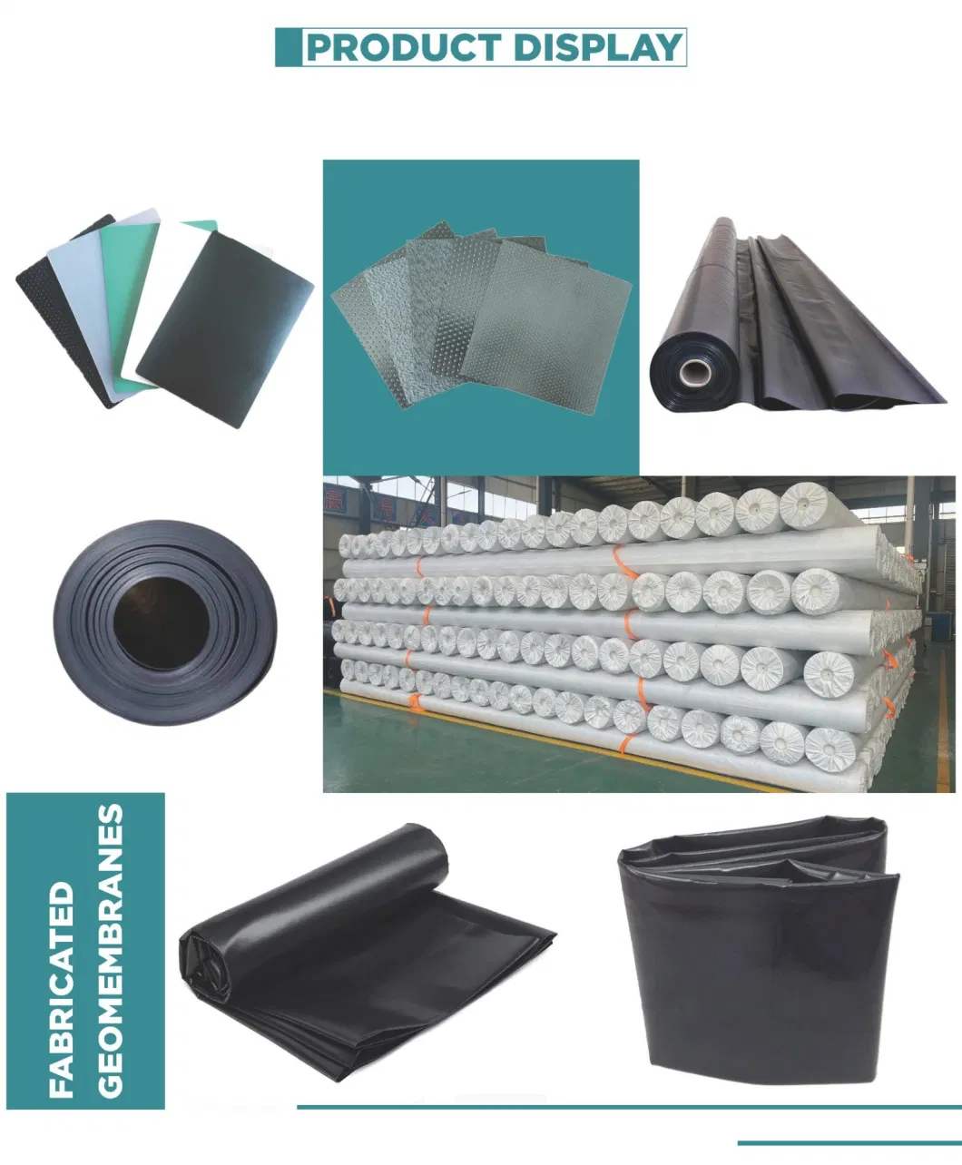 Polyethylene Sheeting Thickness 1.50mm Anti-Seepage Impermeable Double-Sided Smooth HDPE Geomembrane