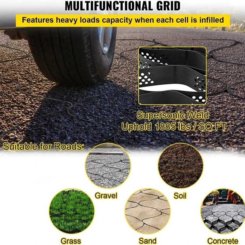 Road Grid Gravel Honeycomb Gravel Driveway Price Erosion Control Geocells