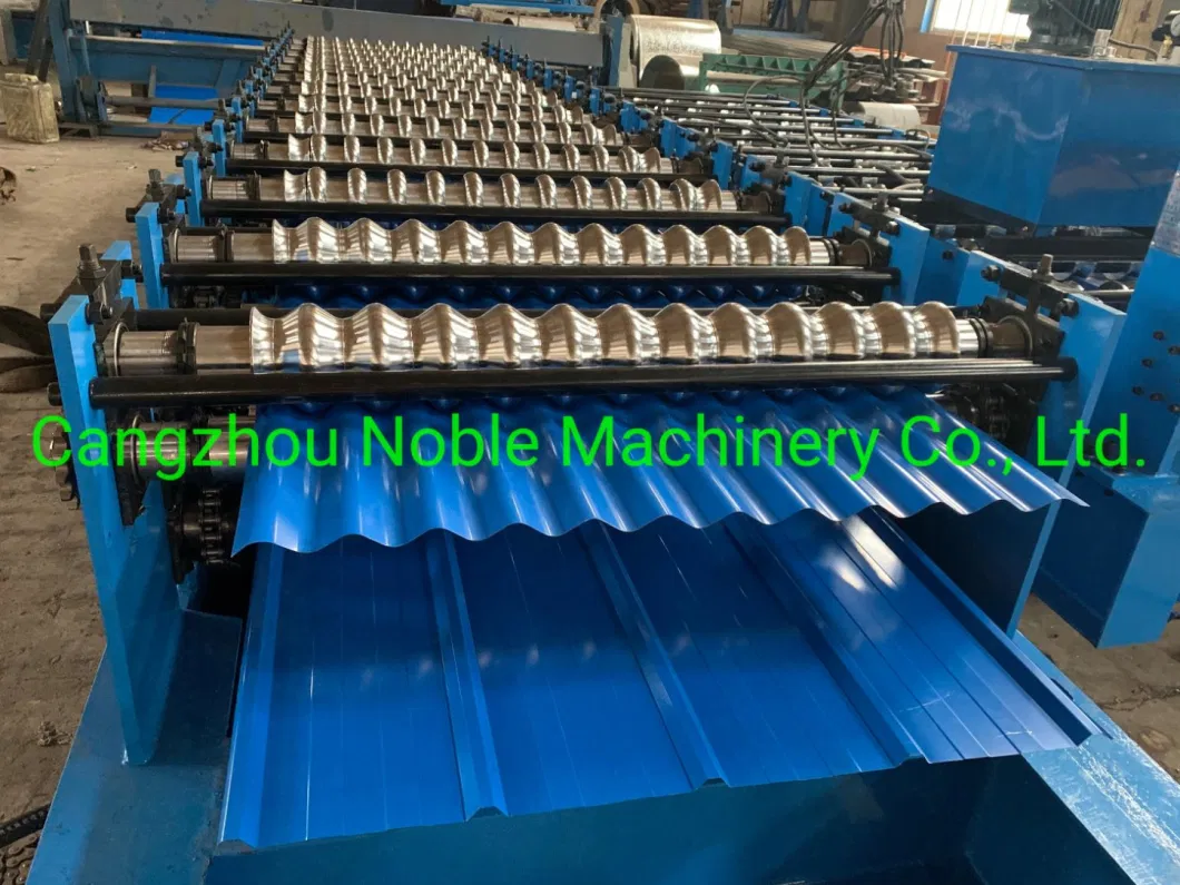 China Manufacturer Double Layer Steel Roofing Sheet Wall Panel Roll Forming Machine