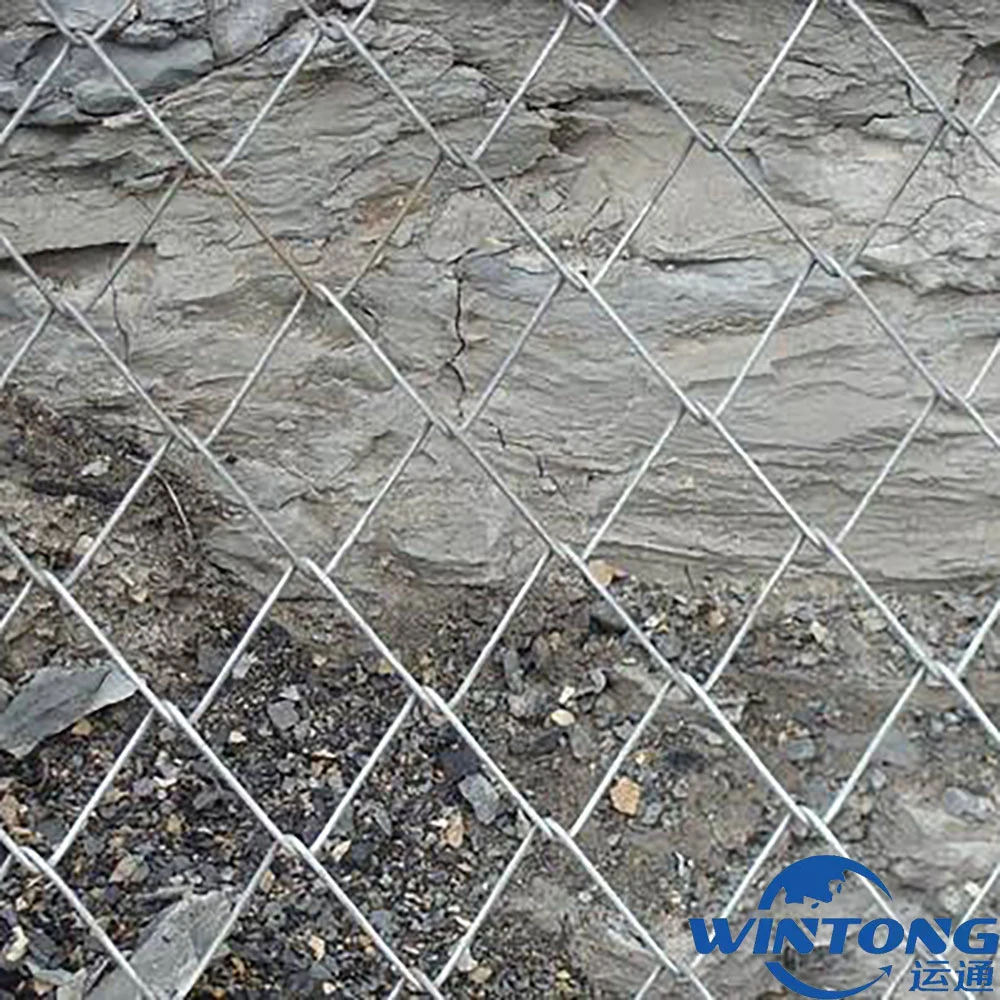 Galvanized Hook Mesh Mountain Green Grid Chain Link Wire Mesh