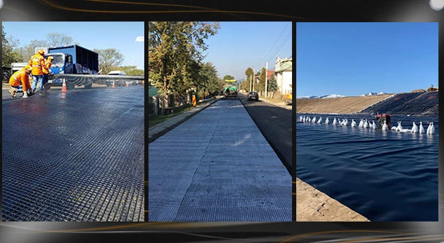 Paving Reinforcement Fiberglass Geogrid Performance of Geogrid Reinforced Asphalt Layers Glass Geogrid Composite Paving Mat for Asphalt Pavement