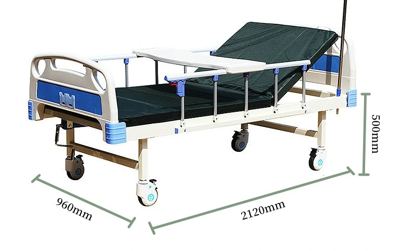 Manual Medical Bed Mattress Firm Hospital Bed for Home