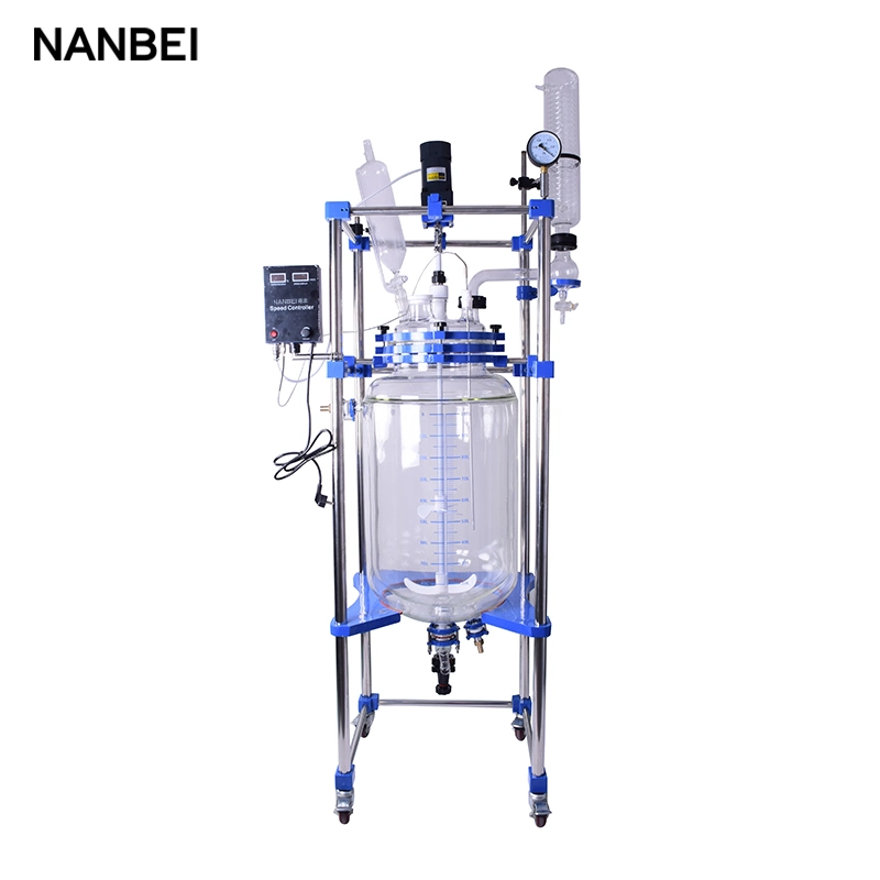 10/20/30/50 L Jacketed Glass Reactor Chemical Lab Equipment Glass Reactor