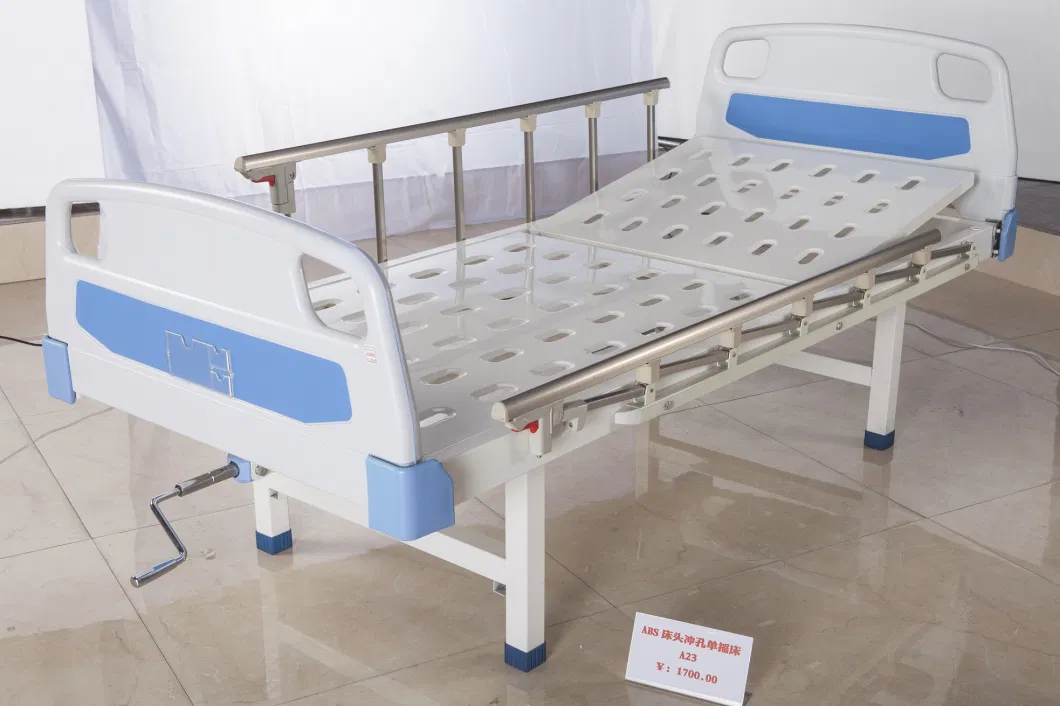 Adult Manual Crank Hospital Adjustable Patient Equipment Medical Bed