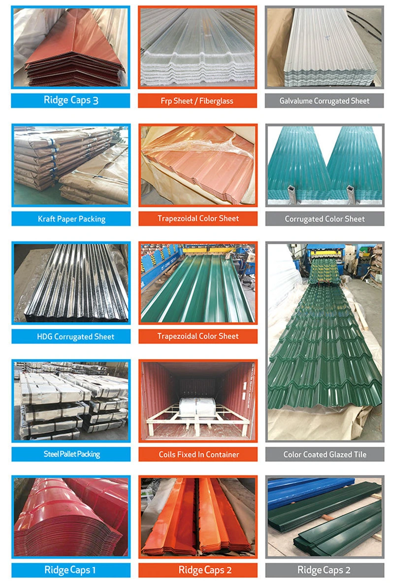 Low Price Galvanized Galvalume Calamine Gi Corrugated Steel Roofing Sheet Color Coated Galvanized Corrugated Sheet Metal