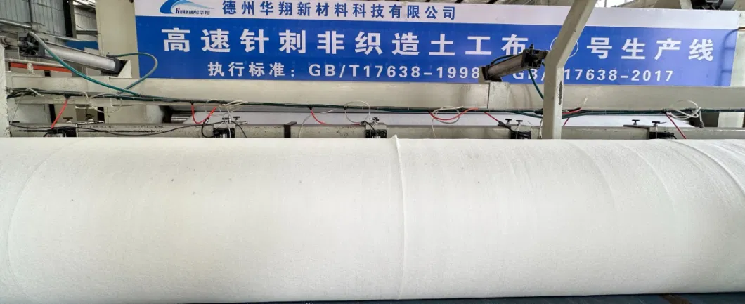 Long Fiber Short Fiber Nonwoven Staple Fiber Needle Punched Geotextile Polyester Filament Geotextile