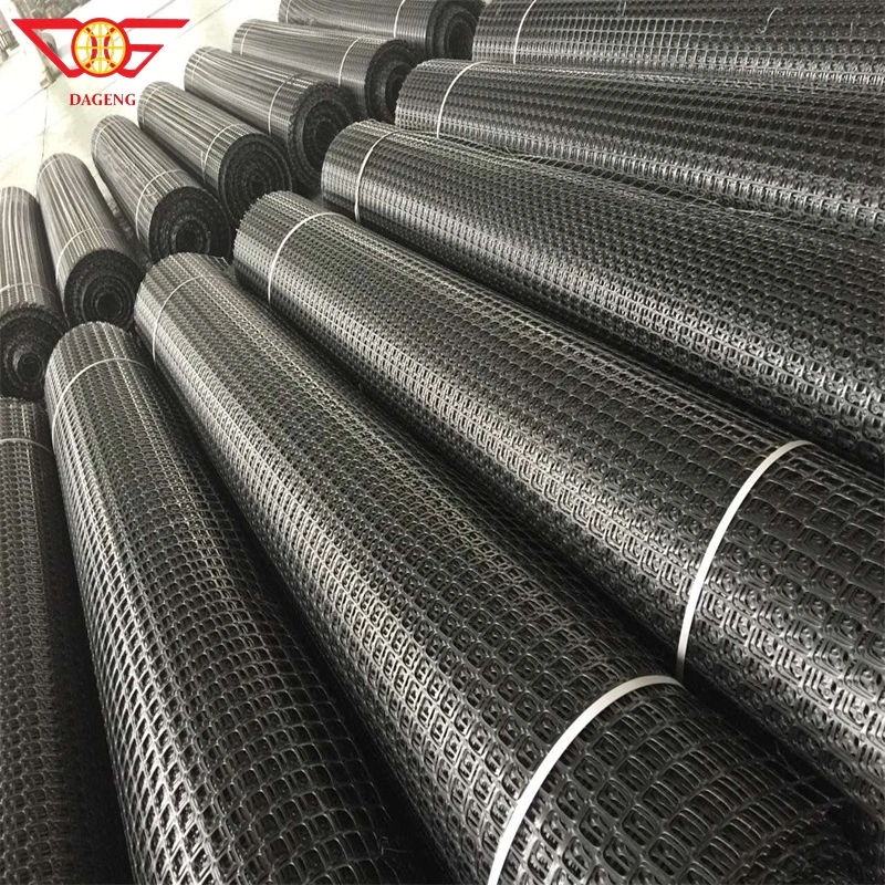 High Strength Biaxial Uniaxial PP Polypropylene Plasitc HDPE Geogrid Factory Price