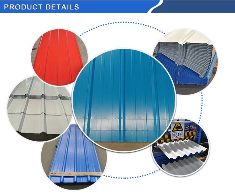 China Factory Seller Metal Galvanized Roofing Sheet Zinc Color Coated Corrugated Roofing Sheet Coating Galvalume Steel Roofing Sheet Hot Sale